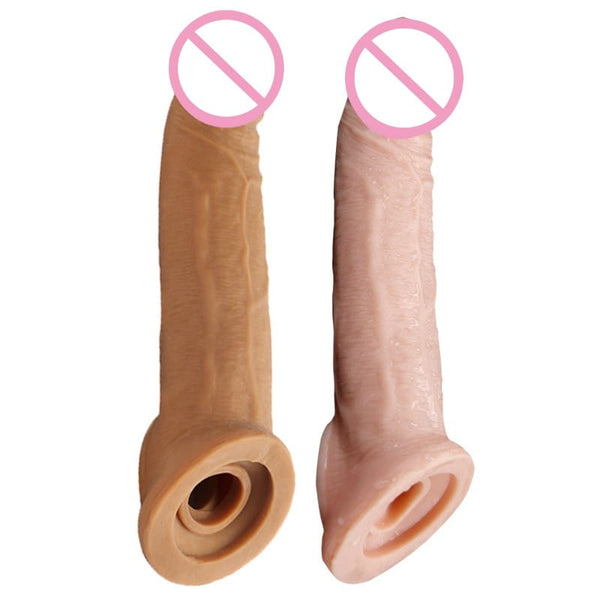 Realistic Silicone Sleeve Extender