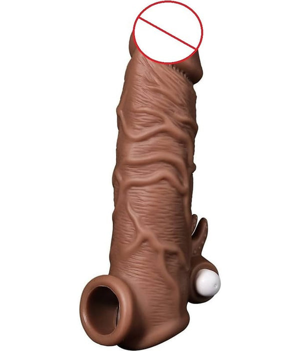 Vibrating Silicone Sleeve Extender