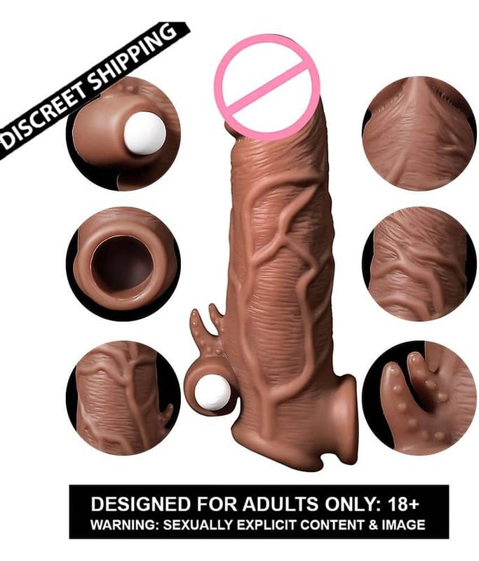 Vibrating Silicone Sleeve Extender